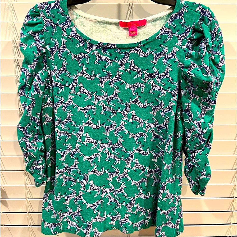 Lilly Pulitzer 3/4 sleeve sweater in HeeBee ZeeBees